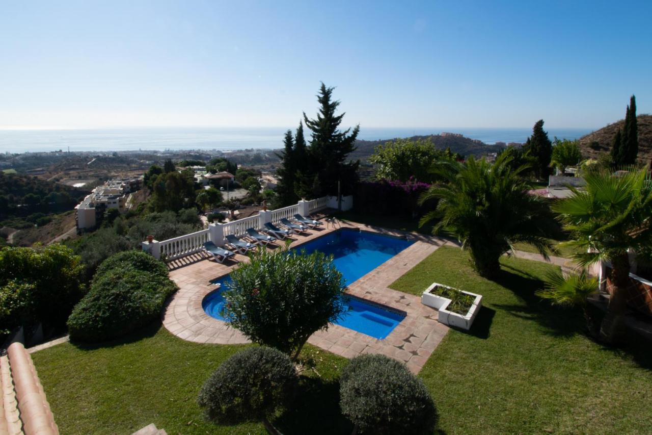 Gran Villa Con Vistas Al Mar Y Piscina Privada مالقة المظهر الخارجي الصورة