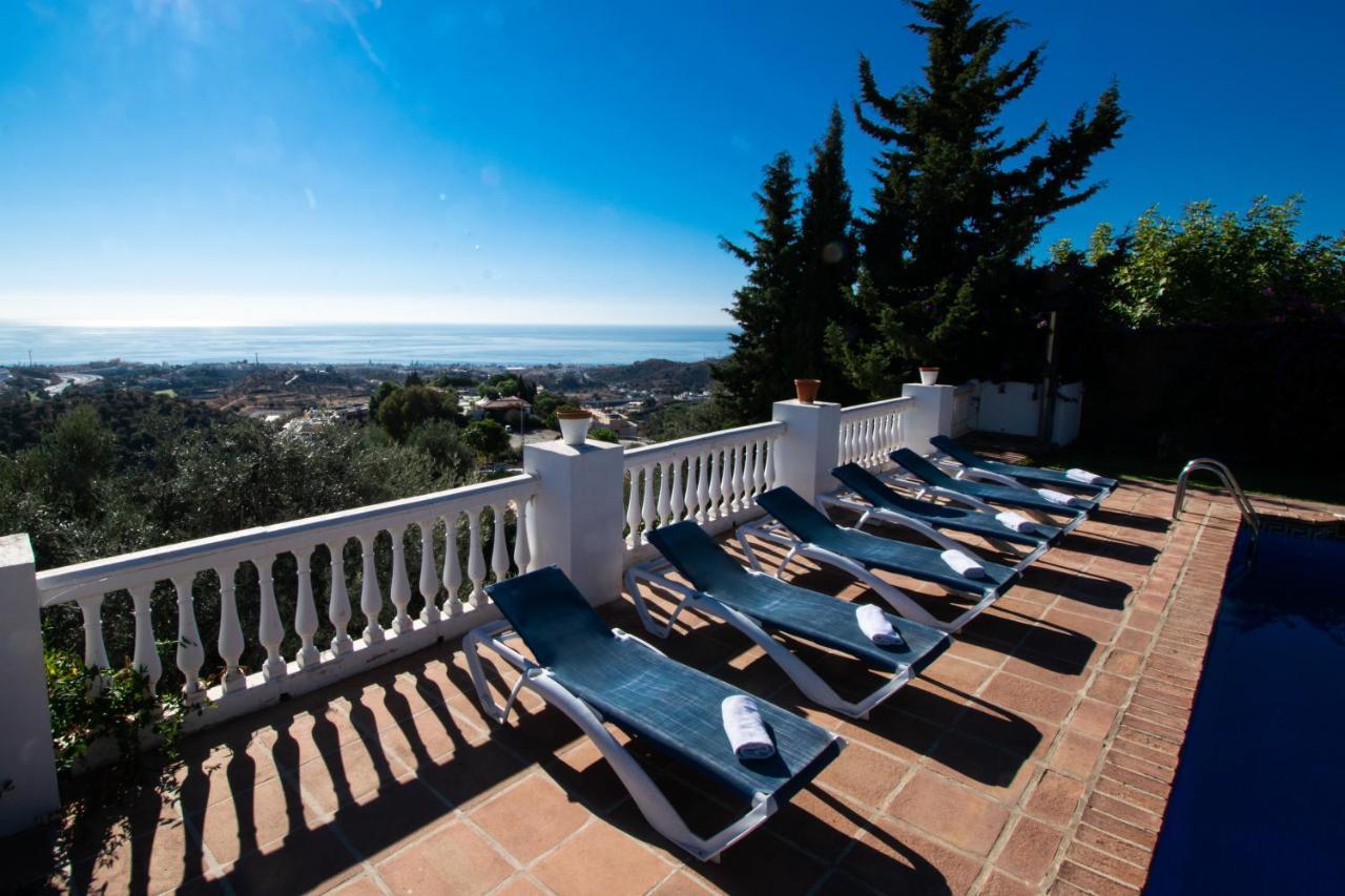 Gran Villa Con Vistas Al Mar Y Piscina Privada مالقة المظهر الخارجي الصورة