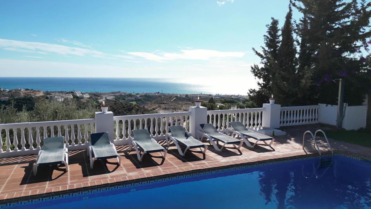Gran Villa Con Vistas Al Mar Y Piscina Privada مالقة المظهر الخارجي الصورة