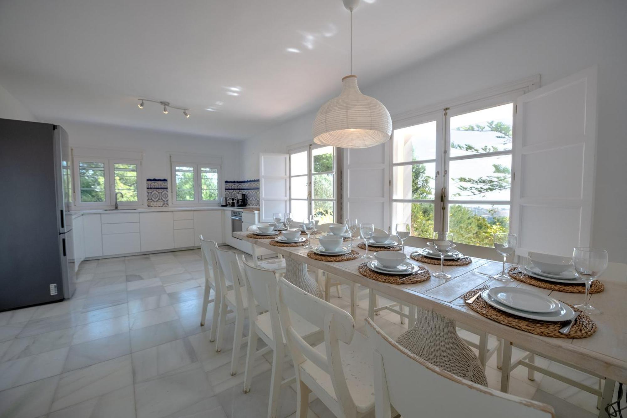 Gran Villa Con Vistas Al Mar Y Piscina Privada مالقة المظهر الخارجي الصورة